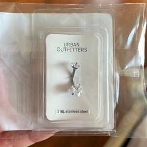 brand new rhinestone heart belly button ring